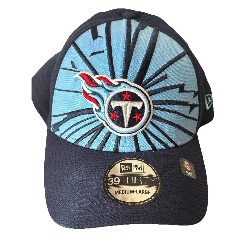 Tennessee Titans New Era Shattered 39Thirty Flex Hat NFL Size M/L‎